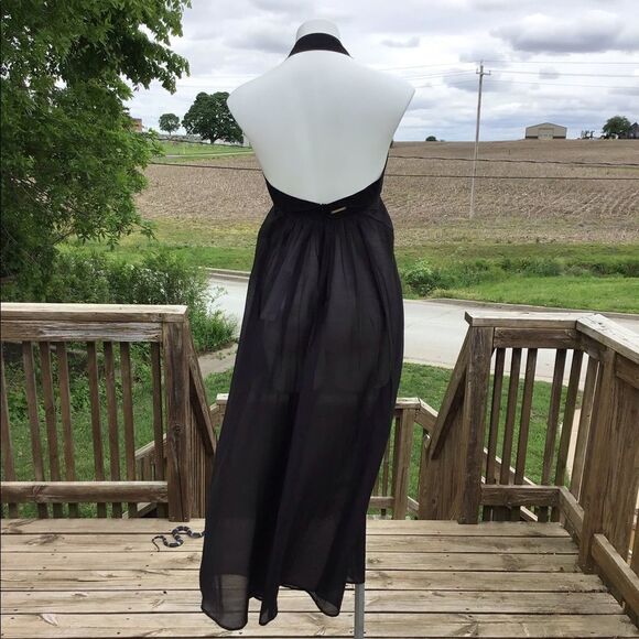 Stella McCartney Black Flowy Fine Straps Long Maxi Dress Size Small - Picture 4 of 13